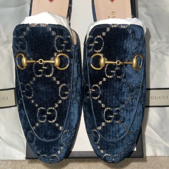 Gucci velvet loafers - Picture 2 of 5